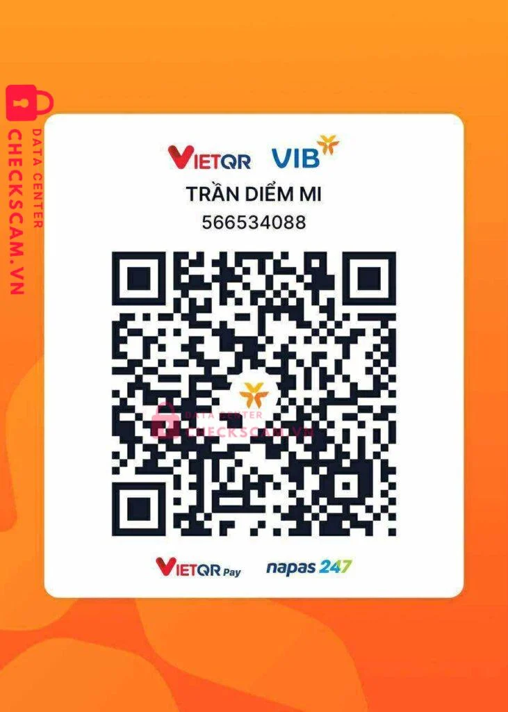 566534088 TRAN DIEM MI VIB bị cảnh báo lừa đảo scam