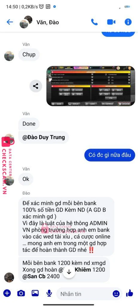 568023318 DAO DUY TRUNG VIB bị cảnh báo lừa đảo scam