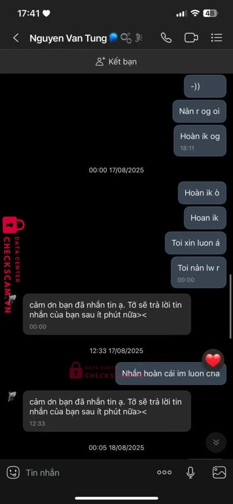 580682 Nguyen Van Tung MB bị cảnh báo lừa đảo scam
