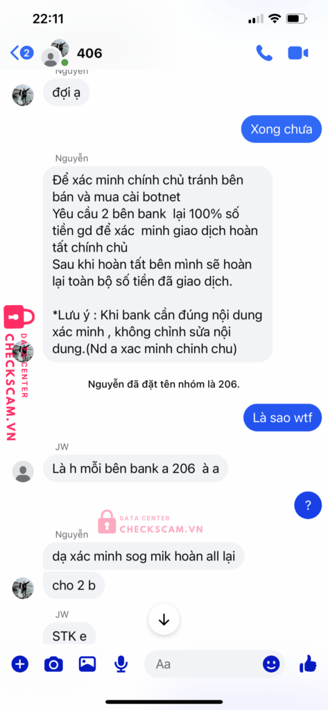587492361 NGUYEN DUY KHANH VIB bị cảnh báo lừa đảo scam