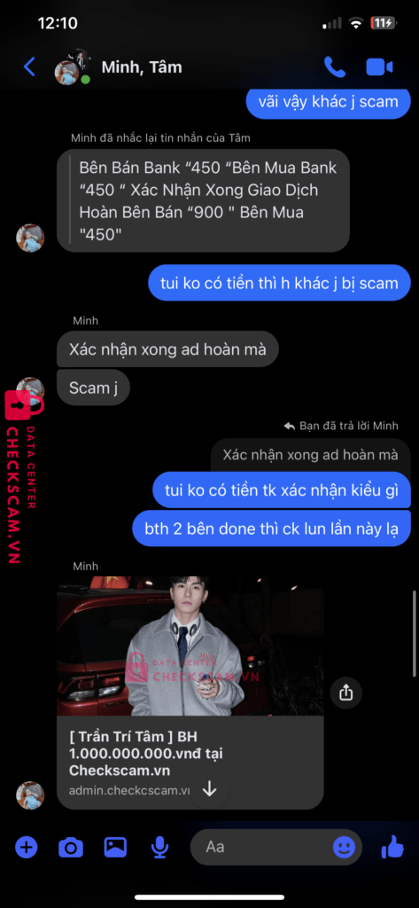 6404648446 Nguyen Thanh Dat VP Bank bị cảnh báo lừa đảo scam
