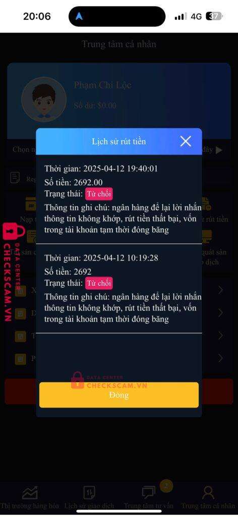 8288386 Anh Duc Jinsha ACB bị cảnh báo lừa đảo scam