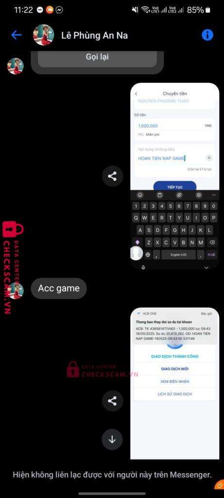 6183683888 Nguyen Phuong Thao Techcombank bị cảnh báo lừa đảo scam
