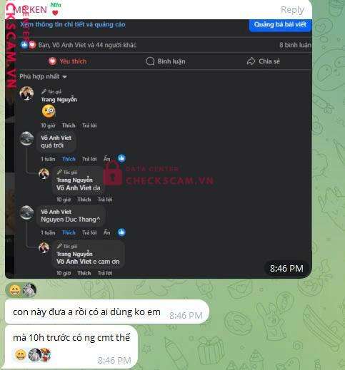 636977777 VO ANH VIET MB bị cảnh báo lừa đảo scam