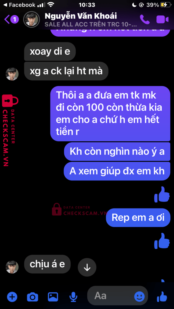 67686888888888 Phan Tien Dat MB bị cảnh báo lừa đảo scam