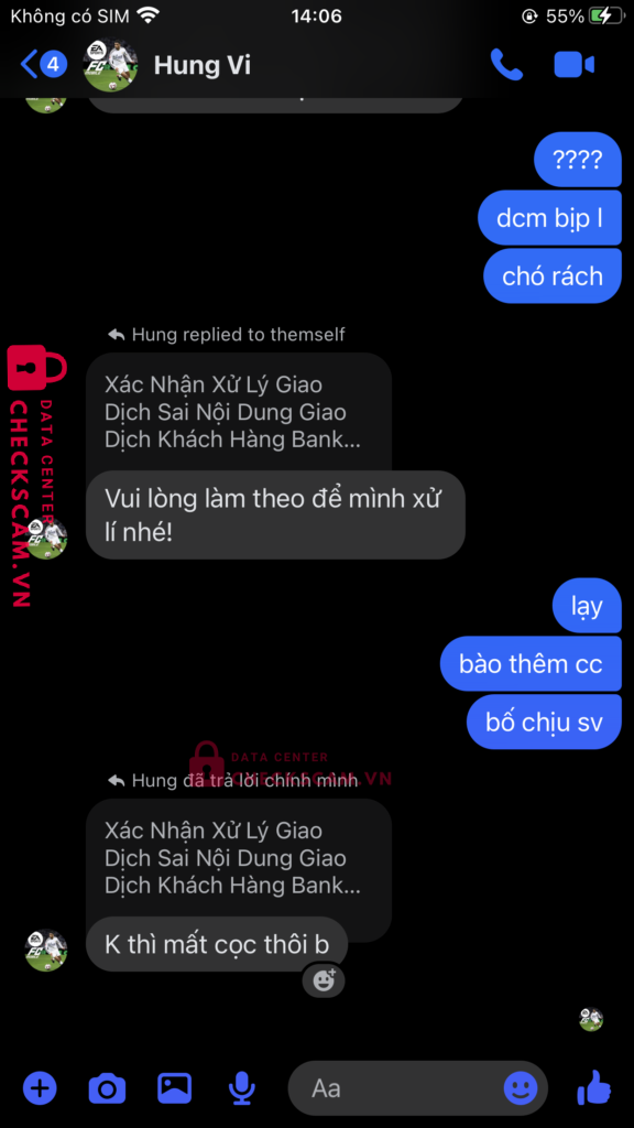 67823238355256 BUI HUNG VI MB bị cảnh báo lừa đảo scam
