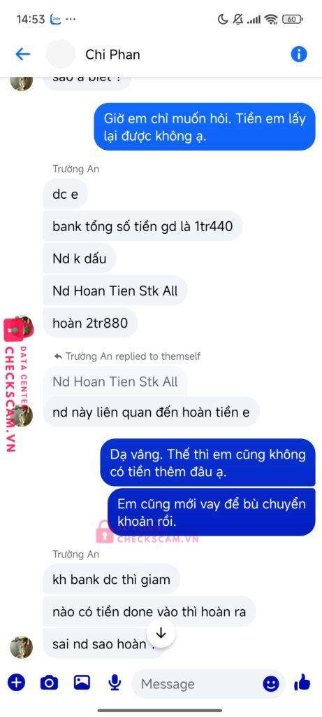 67846746957 Tran Van Tam VP BANK bị cảnh báo lừa đảo scam