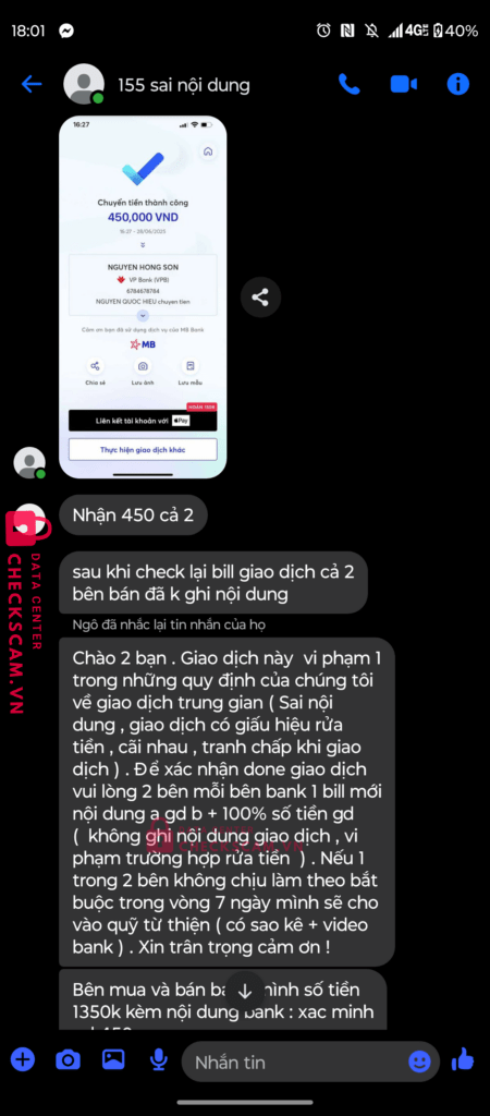 6784678784 NGUYEN HONG SON VP BANK bị cảnh báo lừa đảo scam
