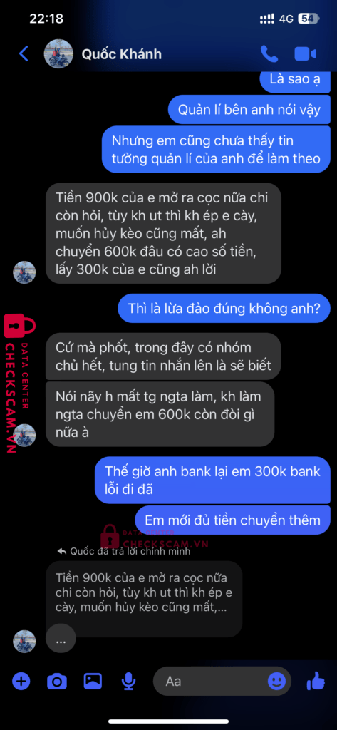 089613468888 Pham Van Luan MB bị cảnh báo lừa đảo scam