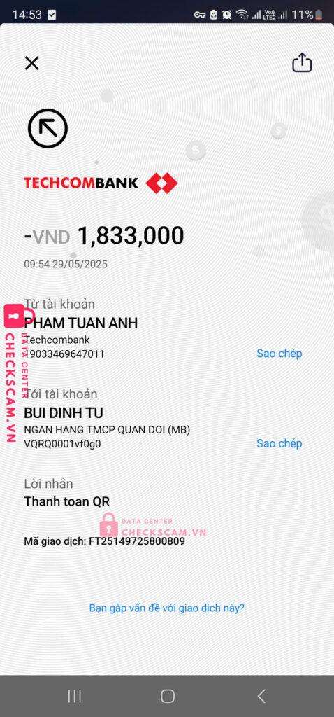 105876457660 Nguyen Huu Thinh Vietinbank bị cảnh báo lừa đảo scam