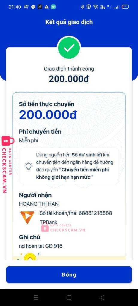 197839488279 Phan Van Tuan NCB bị cảnh báo lừa đảo scam