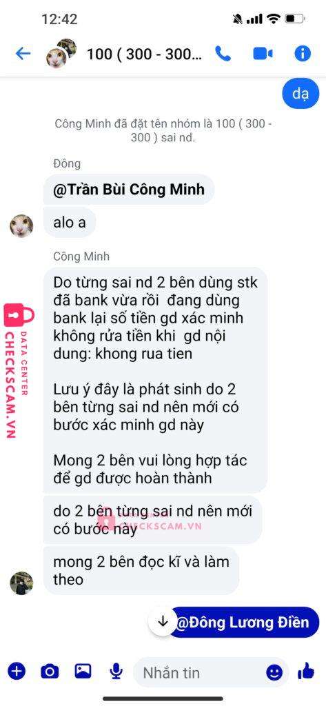 9846484649 Tran Bui Cong Minh VP BANK bị cảnh báo lừa đảo scam