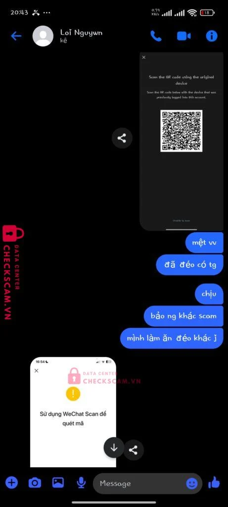 7016416913198 NGUYEN VAN LOI MB bị cảnh báo lừa đảo scam