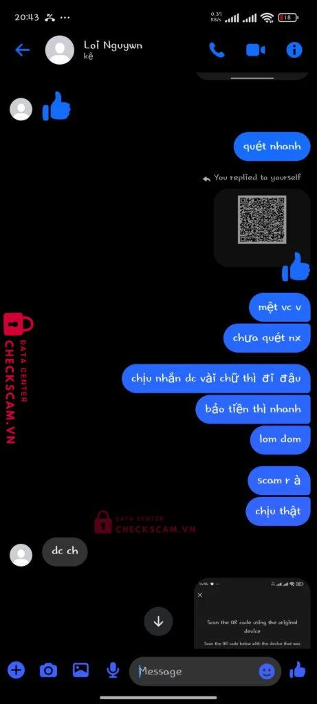 7016416913198 NGUYEN VAN LOI MB bị cảnh báo lừa đảo scam