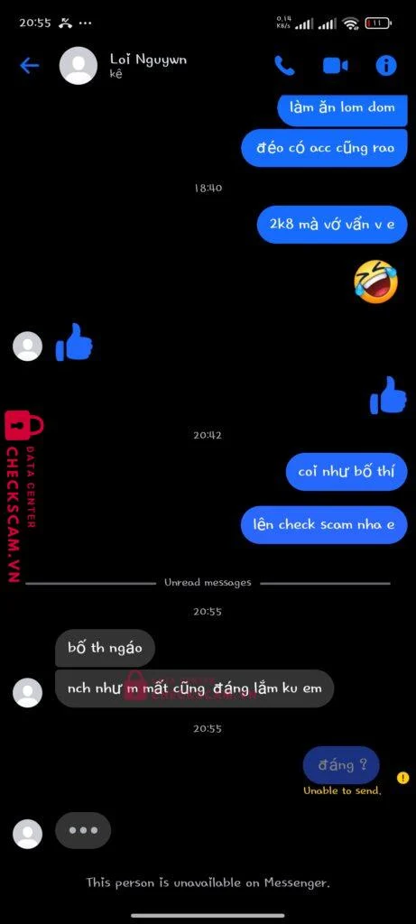 7016416913198 NGUYEN VAN LOI MB bị cảnh báo lừa đảo scam