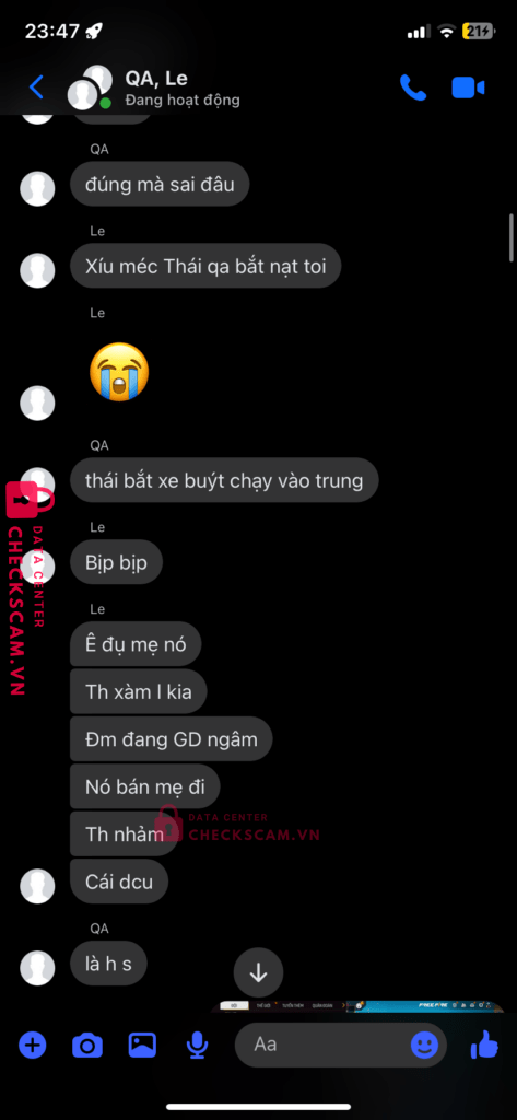 702210706 Luu Ngoc Anh MB bị cảnh báo lừa đảo scam