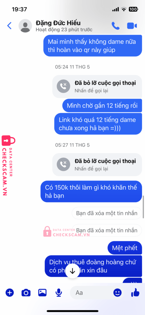 709792 Dang Duc Hieu MB bị cảnh báo lừa đảo scam