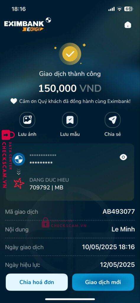 709792 Dang Duc Hieu MB bị cảnh báo lừa đảo scam