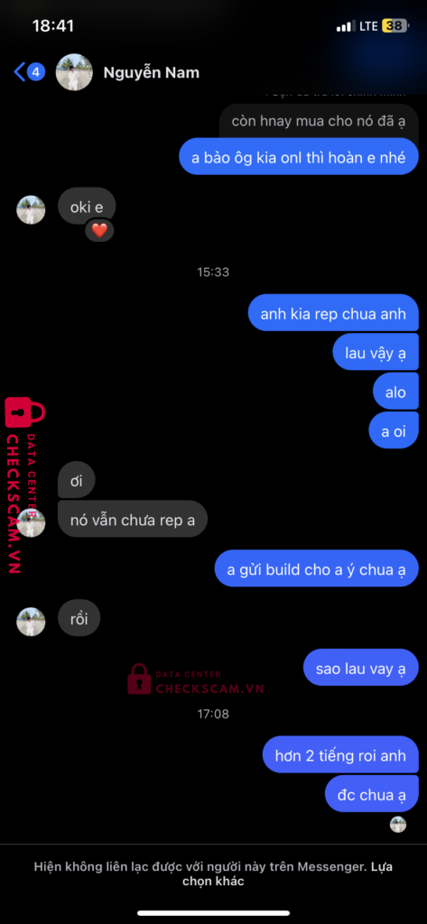 71045678999999 TRAN NHAT HUY MB bị cảnh báo lừa đảo scam