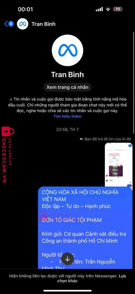 756411 Tran Huu Binh MB bị cảnh báo lừa đảo scam