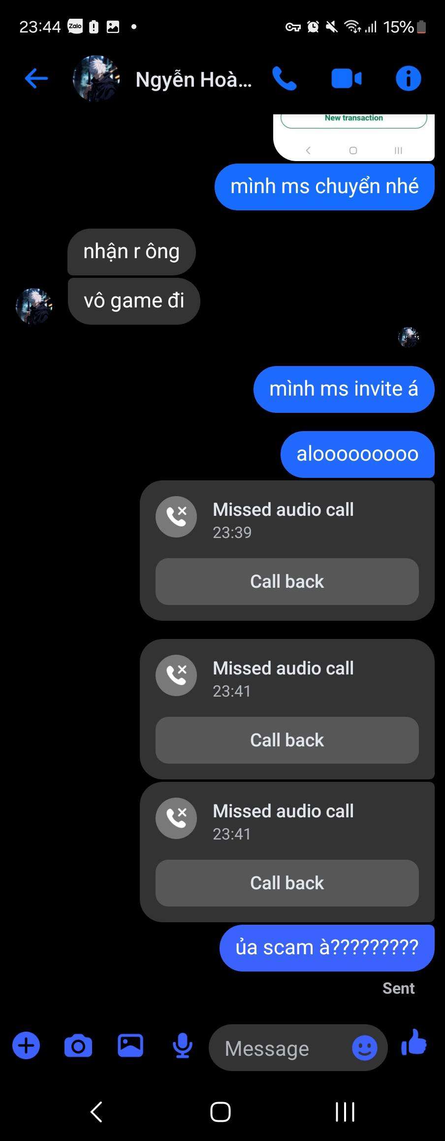 7674660906 NGUYEN HOANG GIANG MB bị cảnh báo lừa đảo scam