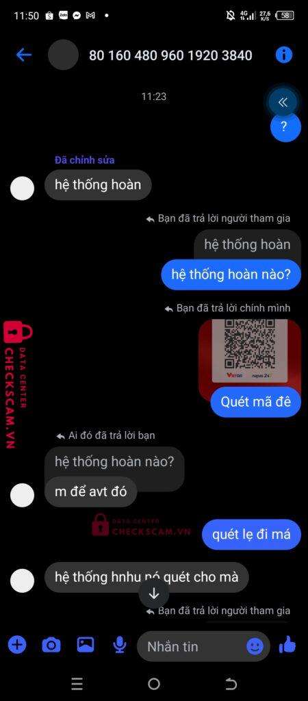 76767171020088 DANG ANH TUAN MB bị cảnh báo lừa đảo scam