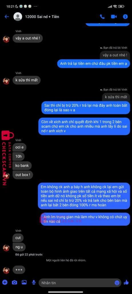 780016045788 NGUYEN MINH HIEU VP Bank bị cảnh báo lừa đảo scam