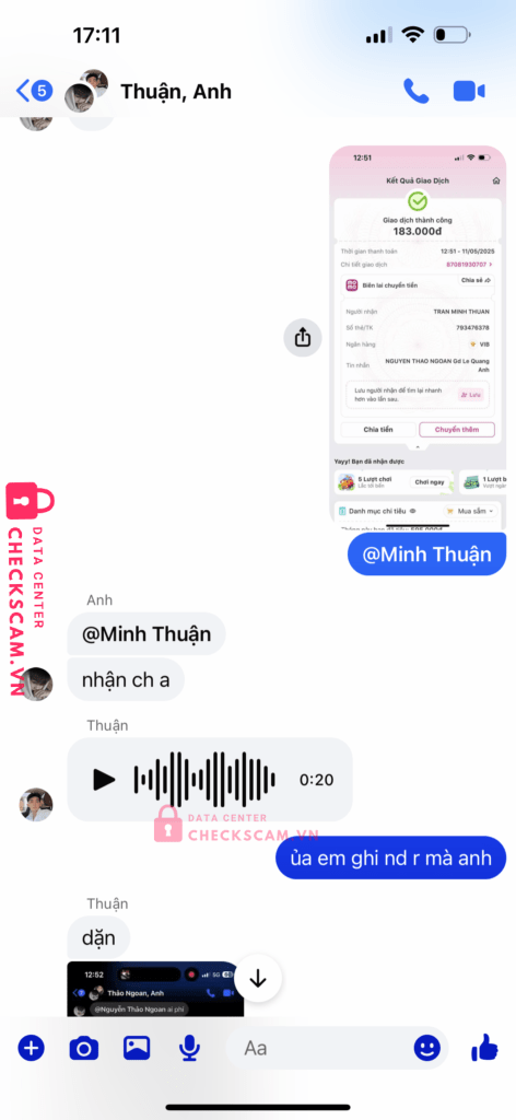 793476378 Tran Minh Thuan VIB bị cảnh báo lừa đảo scam