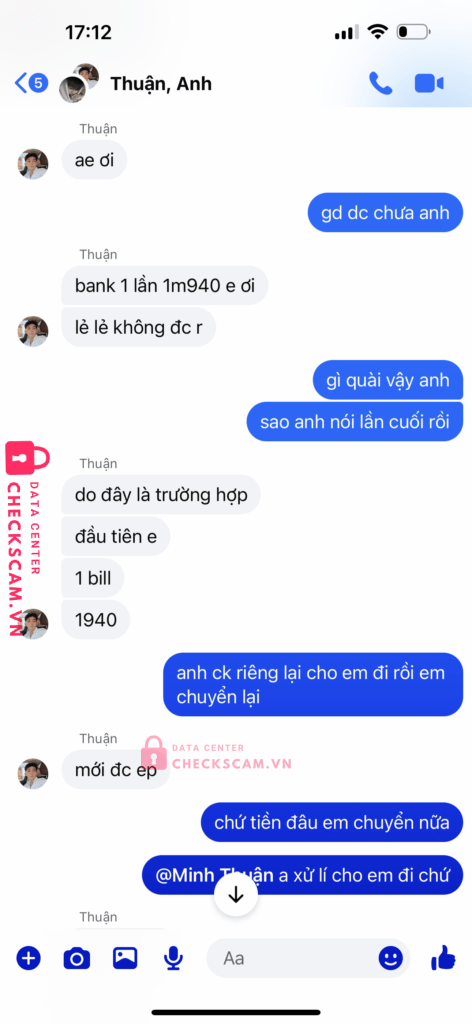 793476378 Tran Minh Thuan VIB bị cảnh báo lừa đảo scam