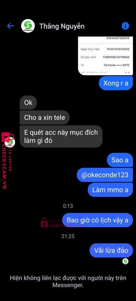 81044327200010 NGUYEN MANH THANG MBV bị cảnh báo lừa đảo scam