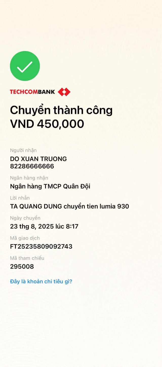 82286666666 Do Xuan Truong MB bị cảnh báo lừa đảo scam