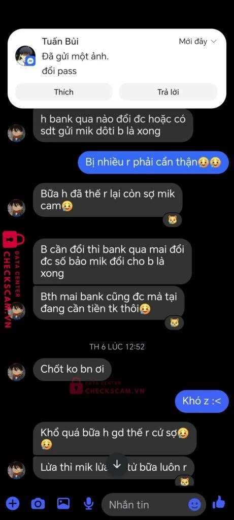 8264264264 Nguyen Tan Loc Techcombank bị cảnh báo lừa đảo scam