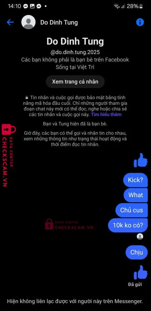 846488 DO MINH HIEU MB bị cảnh báo lừa đảo scam