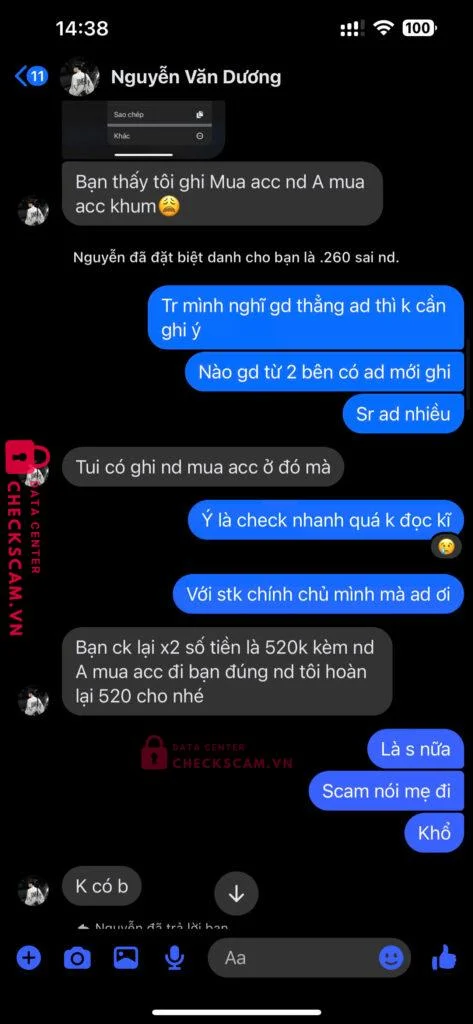 849556789999 NGUYEN VU TRUNG KIEN MB bị cảnh báo lừa đảo scam