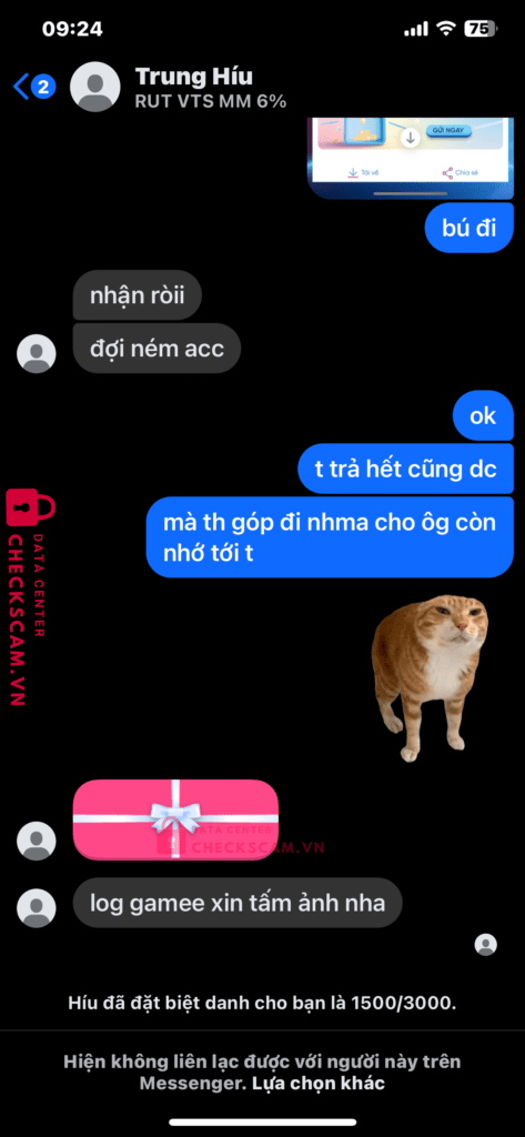 86811908082008 PHAN TRUNG HIEU MB bị cảnh báo lừa đảo scam