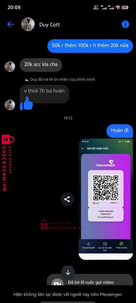8804797848 NGUYEN VAN DUY BIDV bị cảnh báo lừa đảo scam
