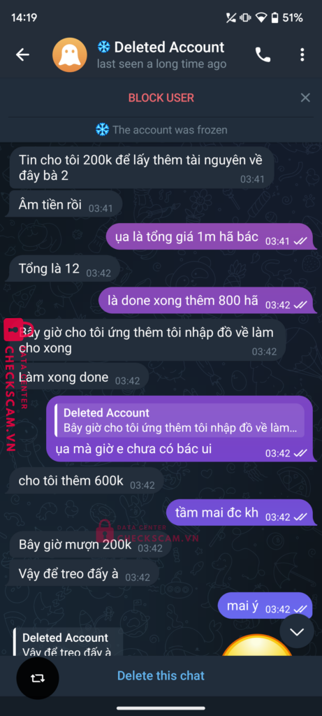 8860112721739 PHAM NGOC MINH THAO MB bị cảnh báo lừa đảo scam