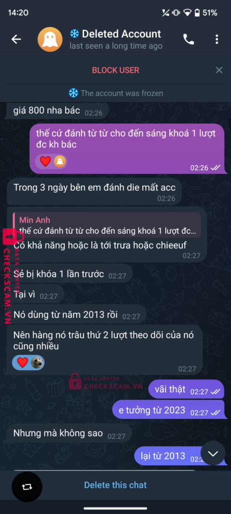 8860112721739 PHAM NGOC MINH THAO MB bị cảnh báo lừa đảo scam