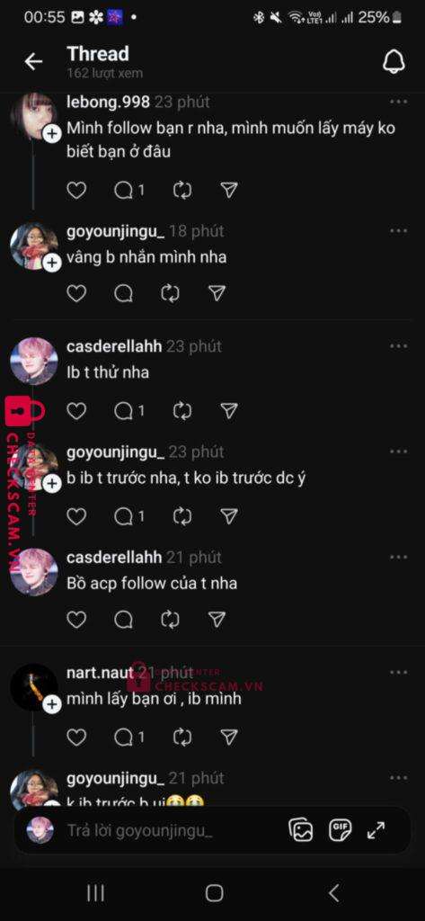 8865513585 LE VAN HOA BIDV bị cảnh báo lừa đảo scam