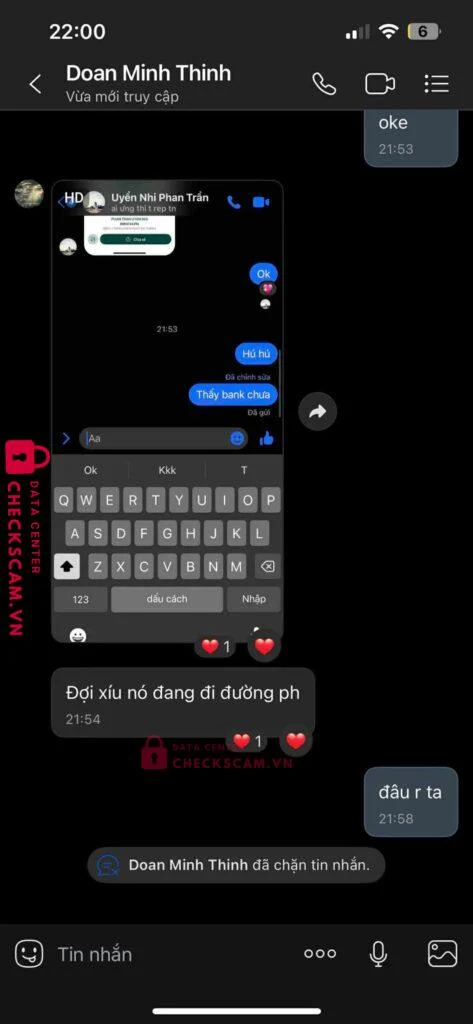 8884744296 PHAN TRAN UYEN NHI BIDV bị cảnh báo lừa đảo scam