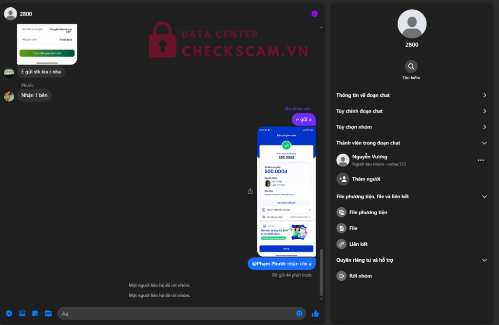 88898018550013 THAN VAN LUONG MSB bị cảnh báo lừa đảo scam