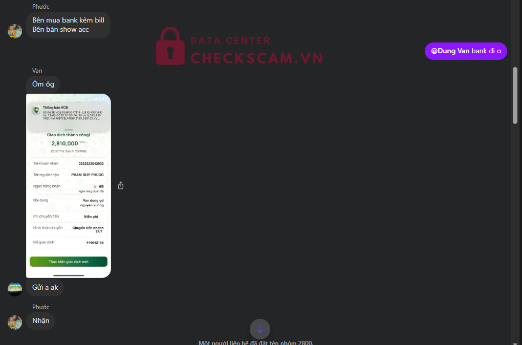 88898018550013 THAN VAN LUONG MSB bị cảnh báo lừa đảo scam