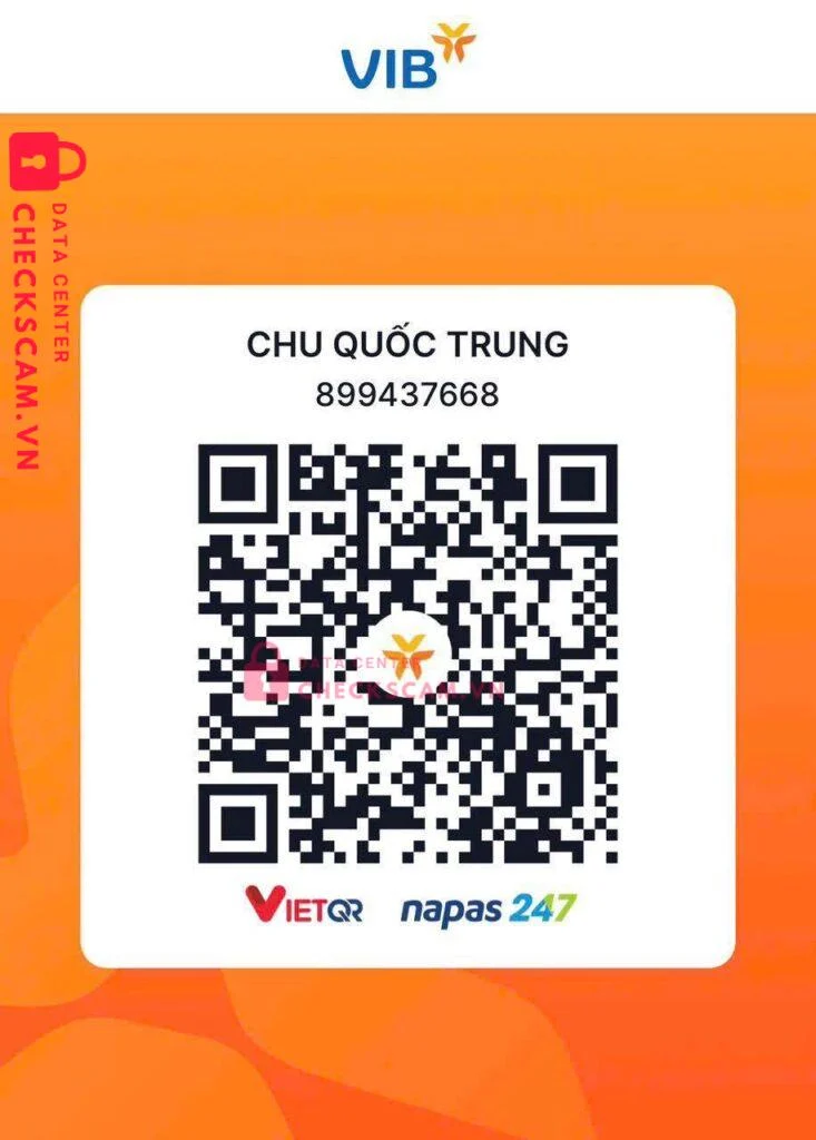 899437668 CHU QUOC TRUNG VIB bị cảnh báo lừa đảo scam