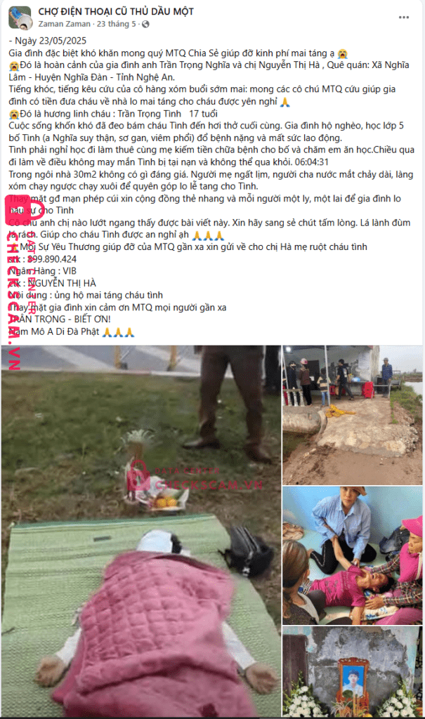 899890424 NGUYEN THI HA VIB bị cảnh báo lừa đảo scam