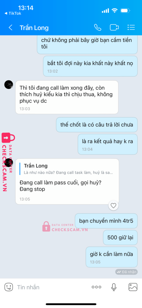 6660008880 Quach Dang Minh Tien Techcombank bị cảnh báo lừa đảo scam