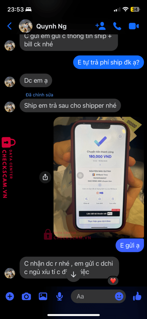 9021695466527 Nguyen Nhu Quynh BV BANK bị cảnh báo lừa đảo scam