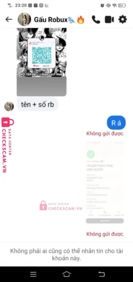 905553 DOAN MINH TUAN MB bị cảnh báo lừa đảo scam