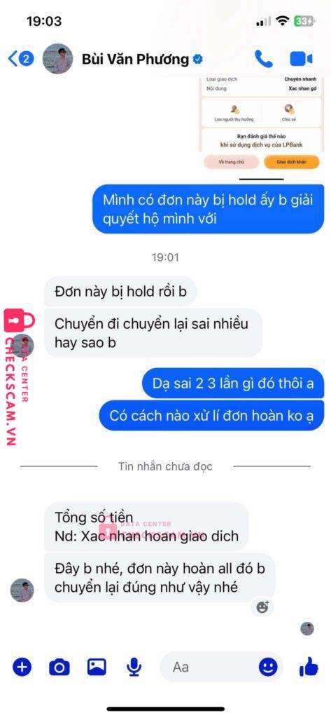 926400116 Bui Van Phuong VIB bị cảnh báo lừa đảo scam