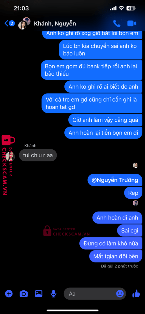 962476666666 Nguyen Van Truong BIDV bị cảnh báo lừa đảo scam