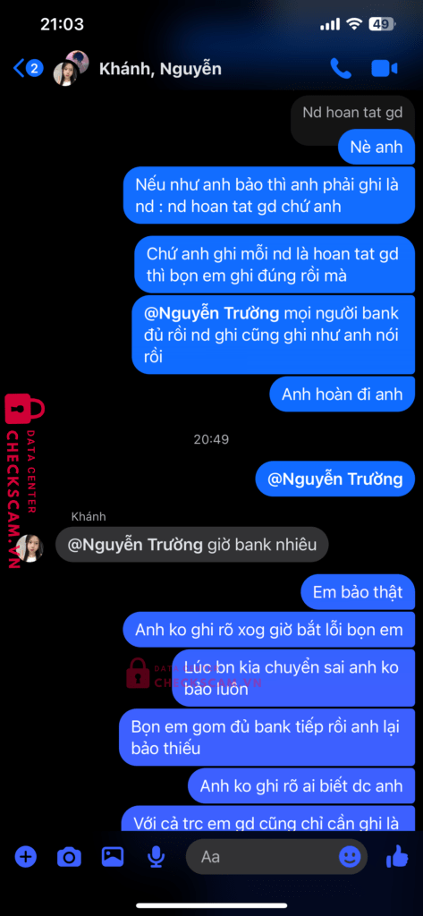 962476666666 Nguyen Van Truong BIDV bị cảnh báo lừa đảo scam